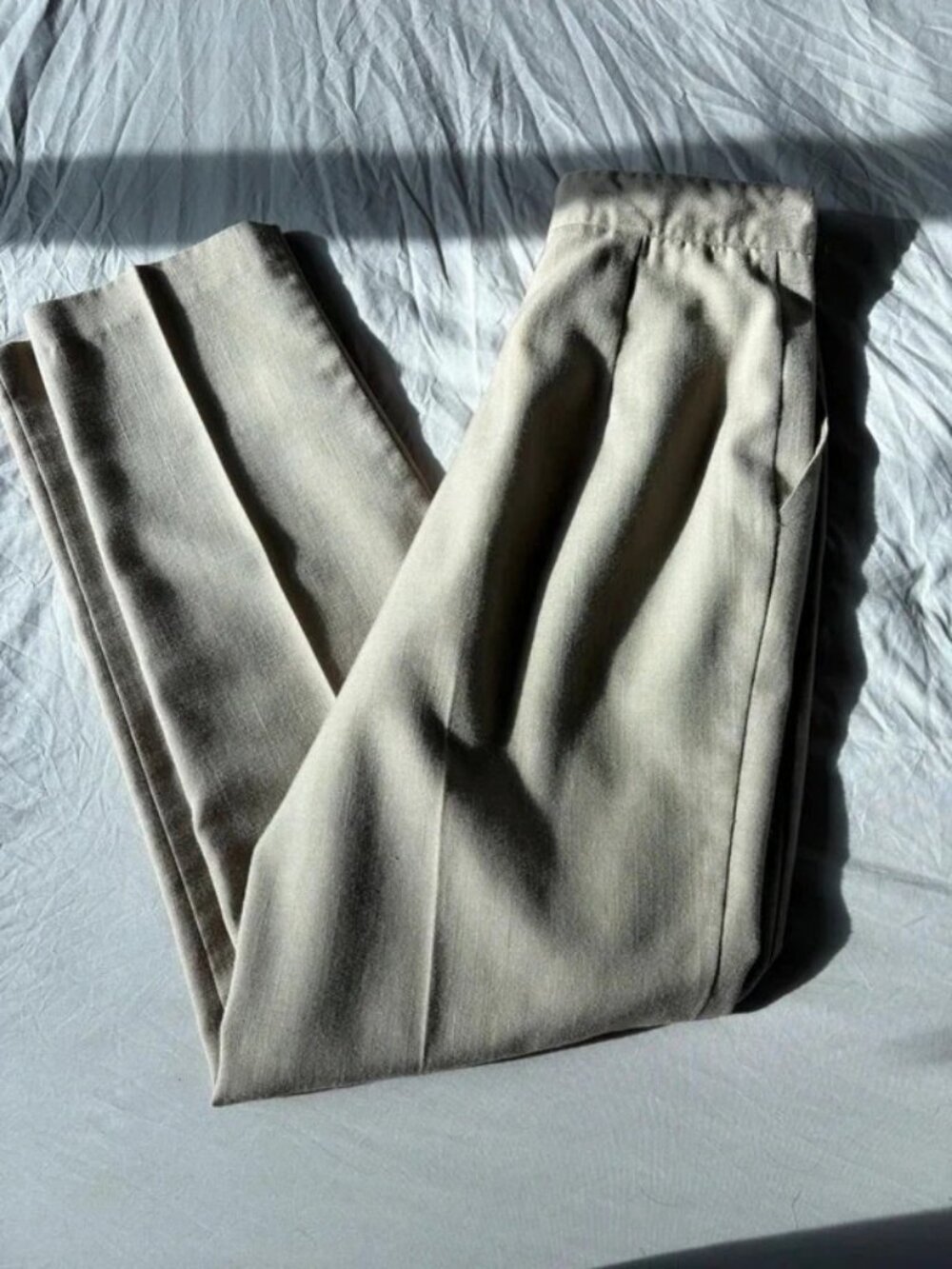Vintage Casablanca Casual Cream Trousers, S